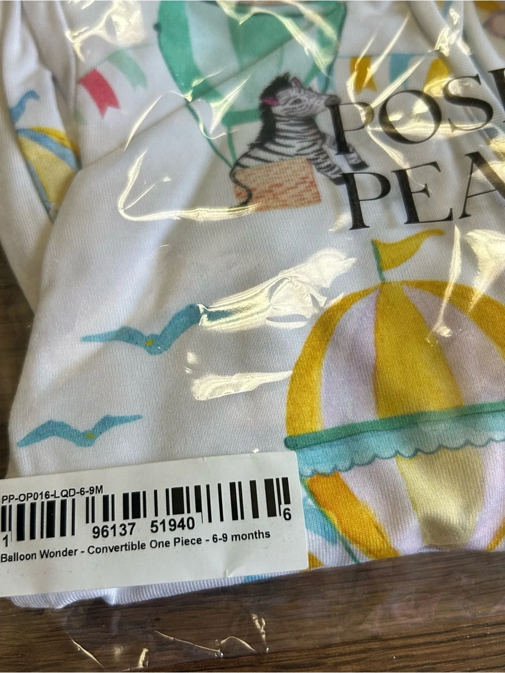 Posh Peanut Balloon Wonder Convertible One Piece 6-9m